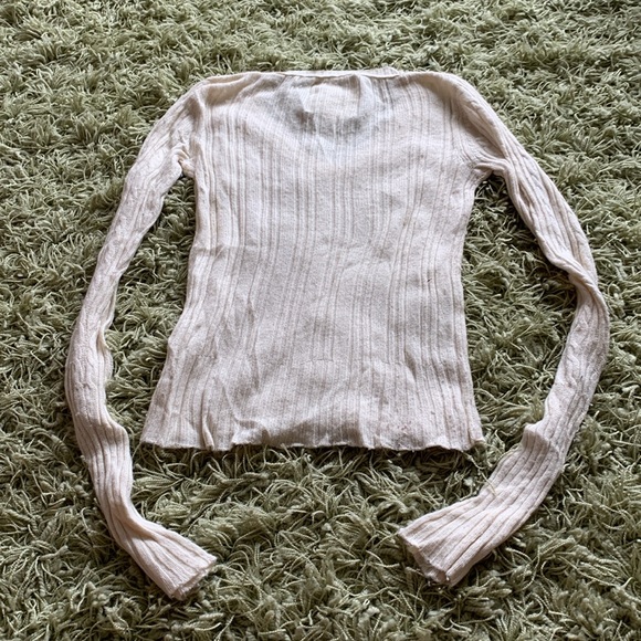 Vintage Hollister surf company cream sweater thin size M gold seagull - Picture 3 of 4